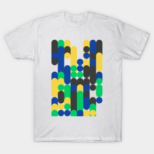 Colourful Geometric Animated Pattern T-Shirt